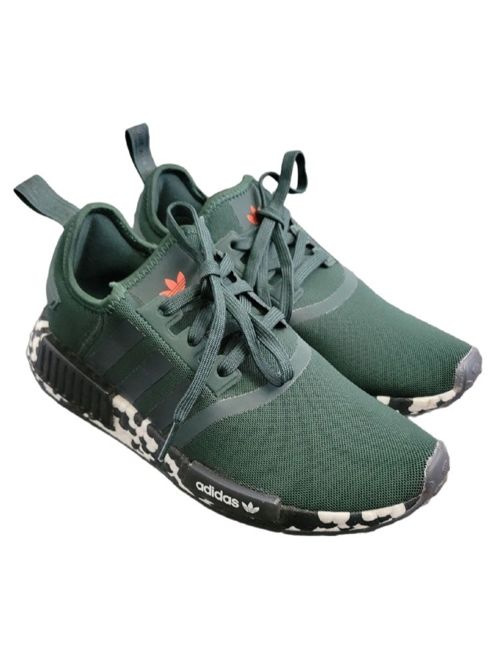 EUC Adidas Originals Green Camo NMD_ R1 Youth US 6.5 Sneakers